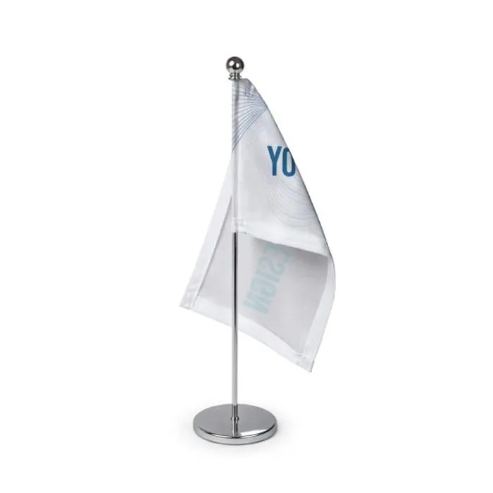 Bandera de sobremesa personalizada con mastil