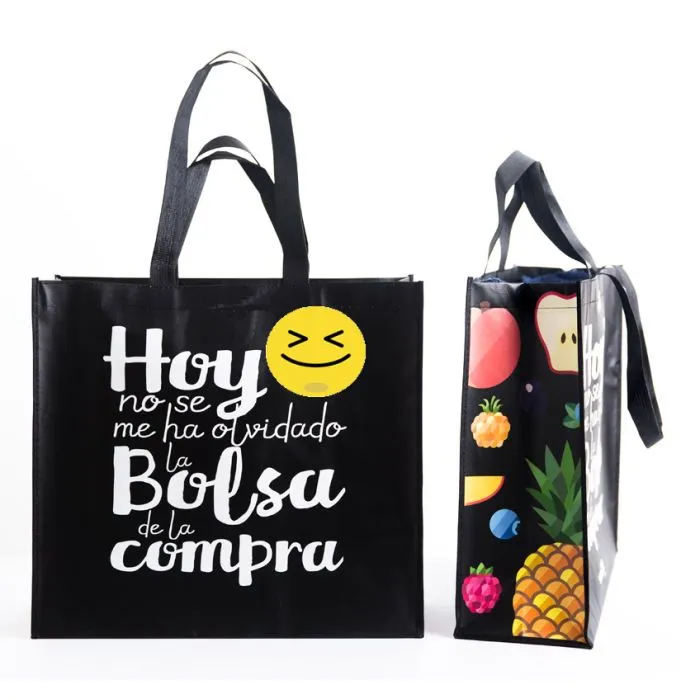 Bolsa de rafia personalizada para comercios