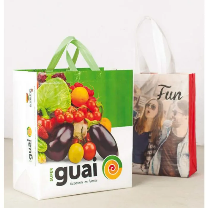bolsa de la compra No tejido personalizable a todo color a medida