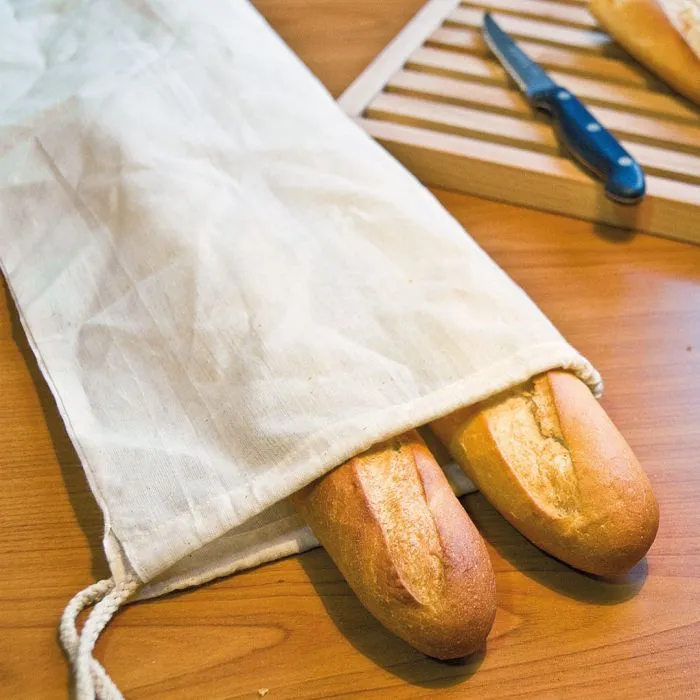 Bolsa de algodón para el pan personalizable