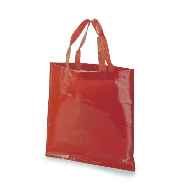 bolsa de rafia 40x40 sin fuelle lateral roja