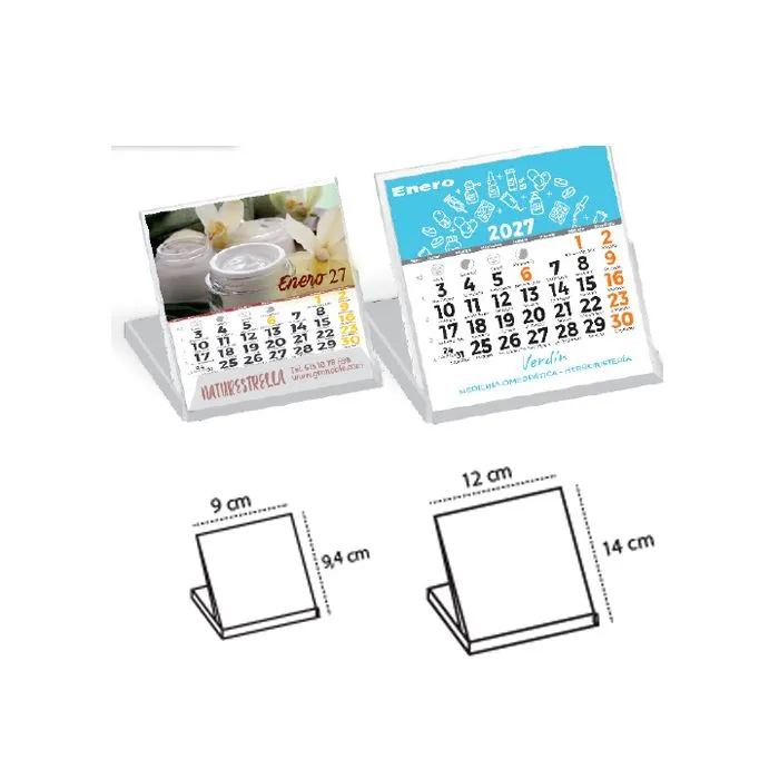 Calendario Carcasa CD Hojas personalizadas con tu publicidad
