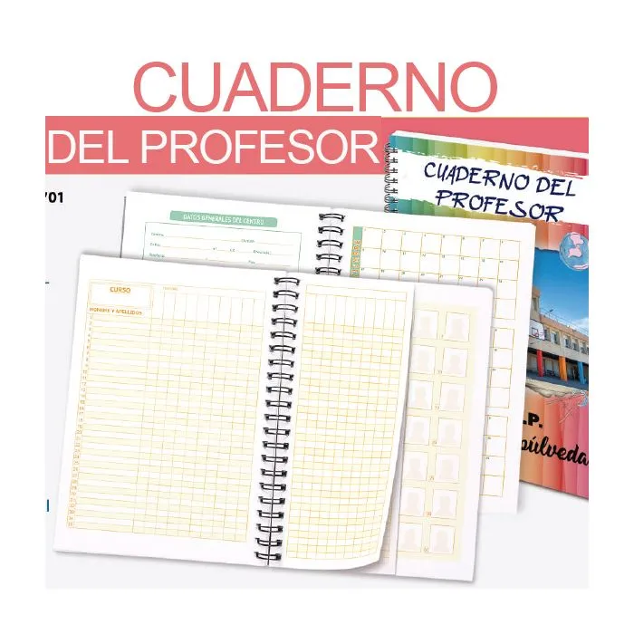 Cuaderno del profesor personalizado para este curso escolar