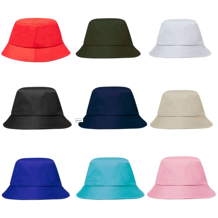 Gorro bob con visera alrededor personalizable colores