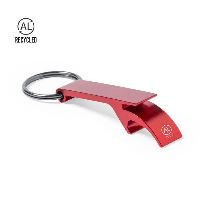 Llavero Abridor de botellas rojo personalizable