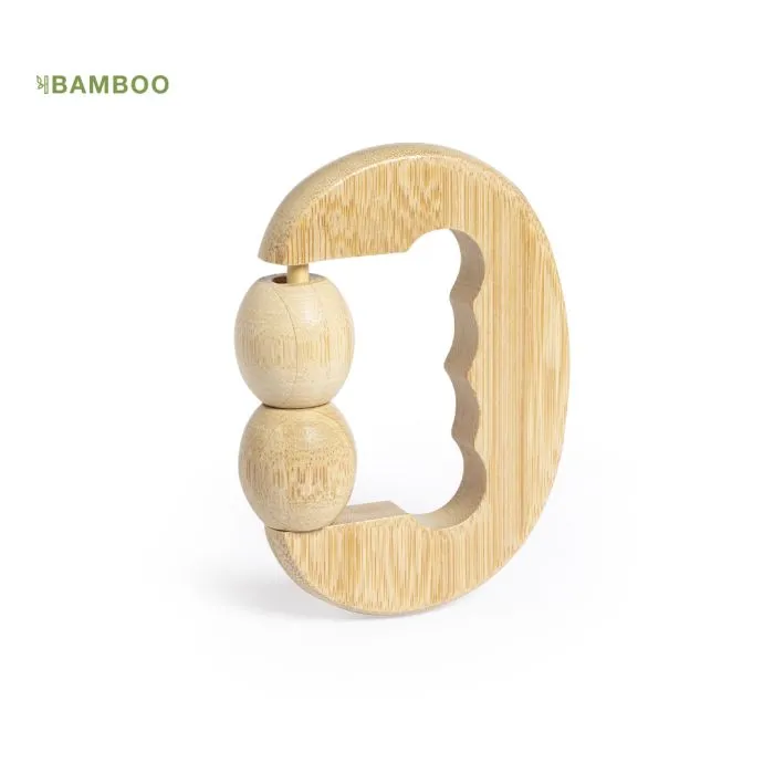 Masajeador para publicidad de clínicas en madera de bamboo