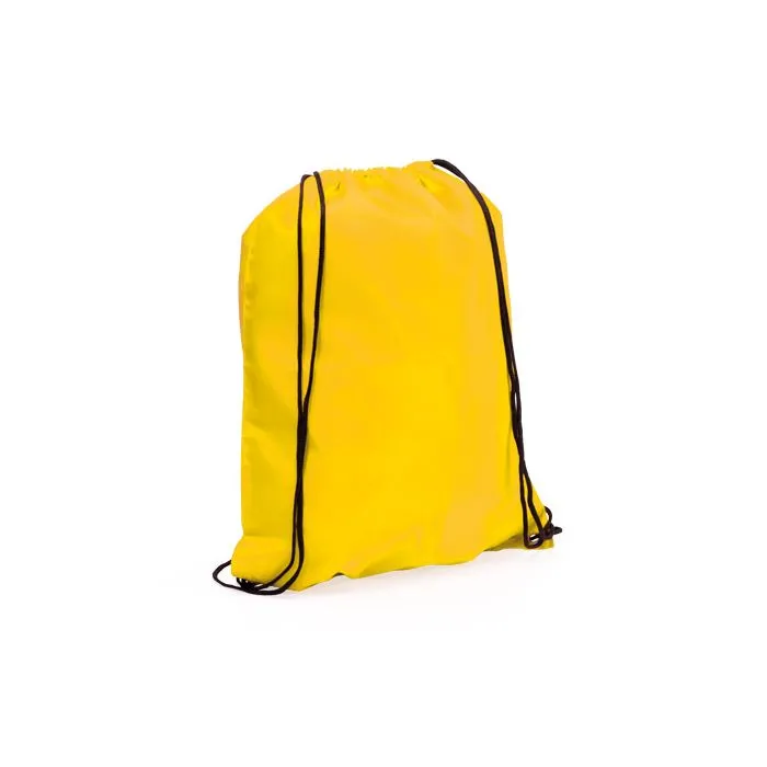 mochila poliester para publicidad color amarillo