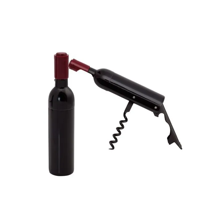 sacacorchos magnético con forma de botella