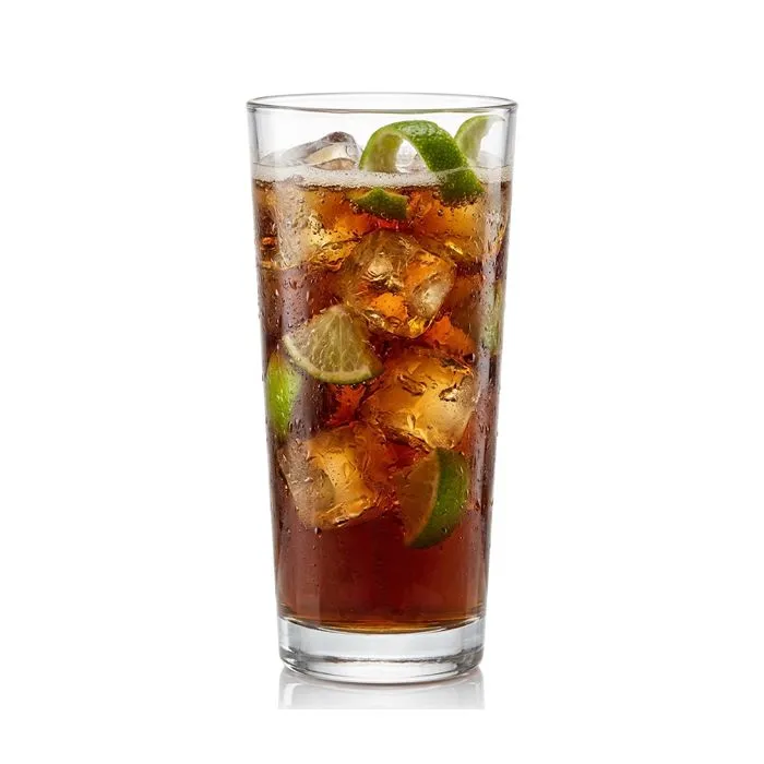 Vaso de cristal cubalibre personalizado con tu logo