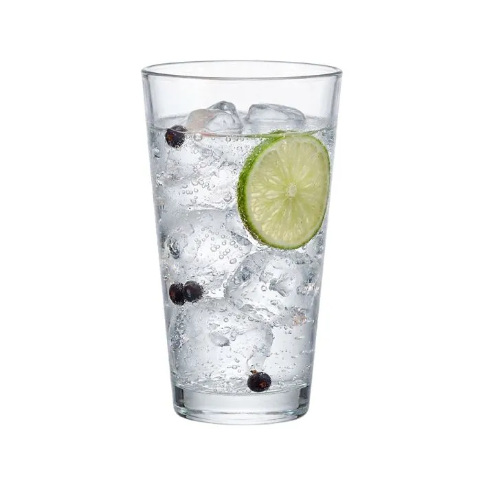 Vaso de cristal de 47 CL de capacidad, personalizable con tu texto o logo