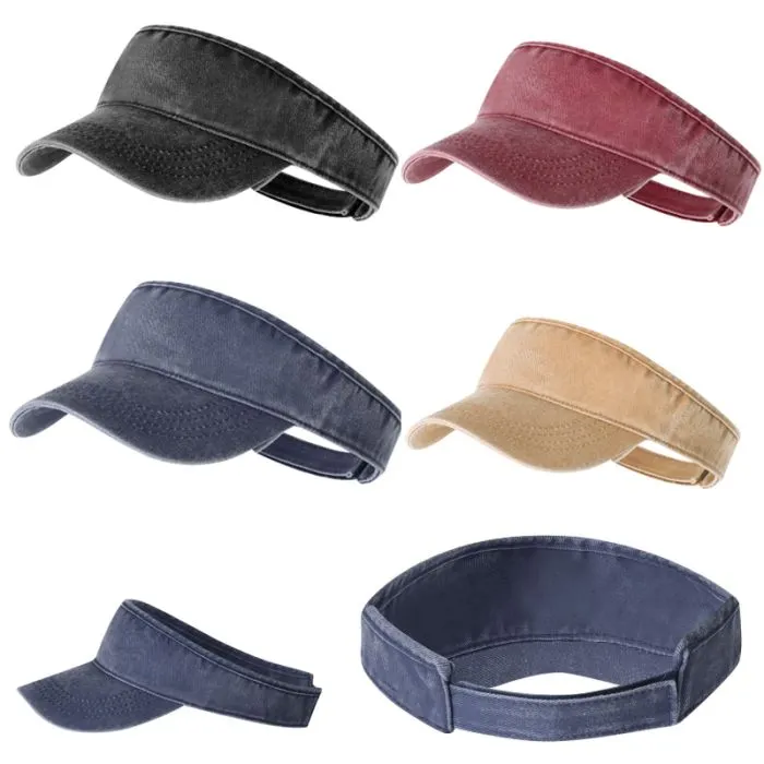 Visera publicitaria slgodón efecto lavado personalizable