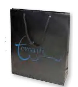 Bolsa de regalo para comercios que vendan producto de alta gama en tamaño ancho:(12 cm) + Fuelle(6,5 cm) x Alto(16 cm)