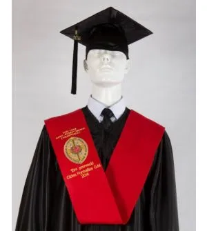 Beca graduacion bordada