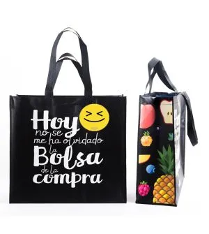Bolsa de rafia personalizada para comercios