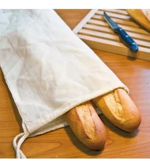 Bolsa de algodón para el pan personalizable