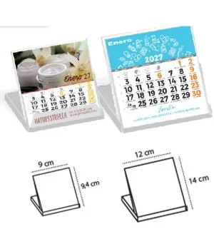 Calendario Carcasa CD Hojas personalizadas con tu publicidad