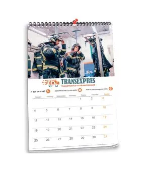 Calendario de pared para publicidad de empresa 13 hojas  31x46 cm