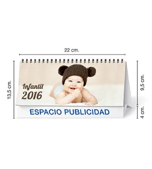 Calendario Sobremesa mensual 22x14