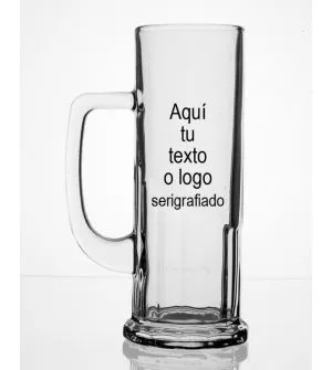 Jarra de cerveza grabada con tu logo