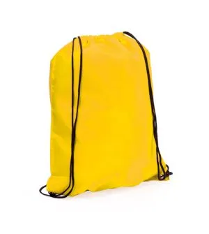 mochila poliester para publicidad color amarillo