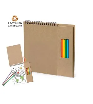 Set de Bloc y Lápices de Colores Personalizable