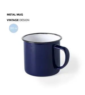 Taza Metálica Vintage 380ml Personalizada
