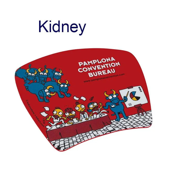 Alfombrilla de ratón personalizada forma kidney