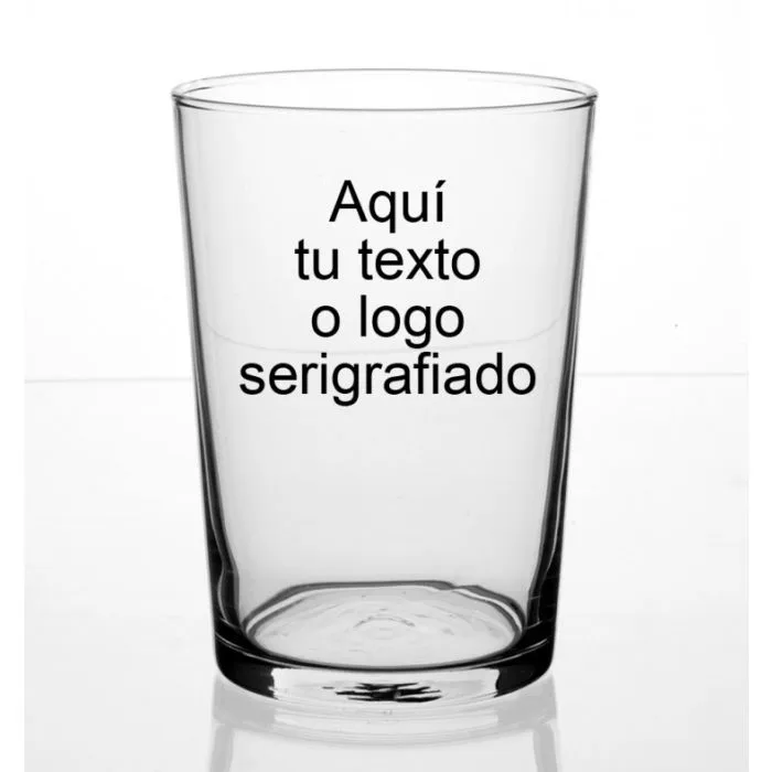 vaso de cristal 50 CL grabado con tu logo