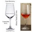 Copa de cristal de 50 CL para vinos personalizable con el logo del evento.